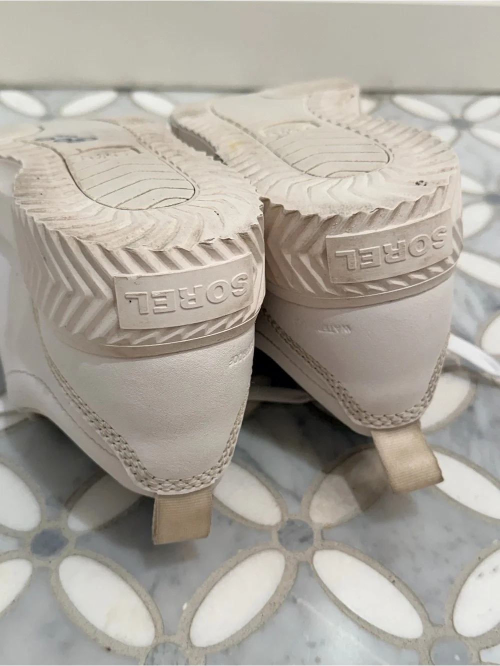 Sorel White Ona Ave Low Waterproof Women's Sneaker Sea Salt Size 10 - Picture 6 of 12